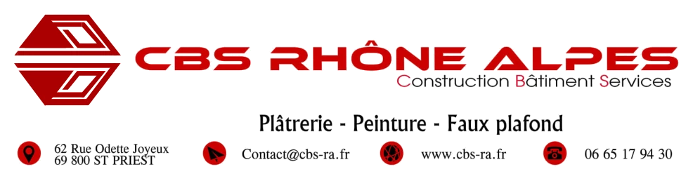 CBS RHONE ALPES - Construction Bâtiment Services - Plâtrerie, peinture, faux plafond